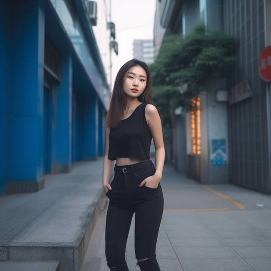 黑色牛仔裤配什么上衣好看,黑色牛仔裤上衣搭配好看秘籍