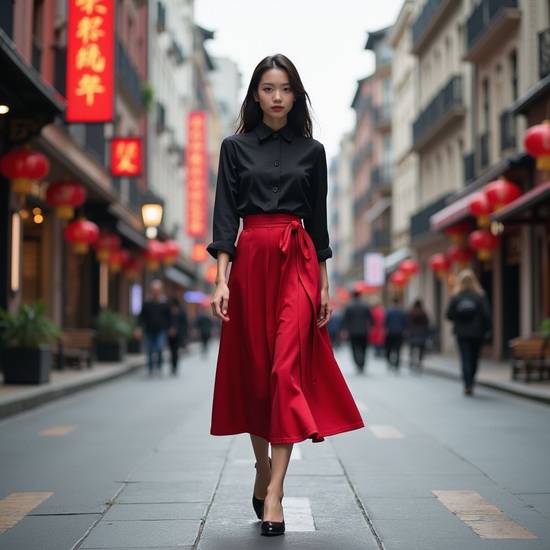 酒红色裙子配什么颜色鞋子，酒红色裙子配鞋颜色搭配指南