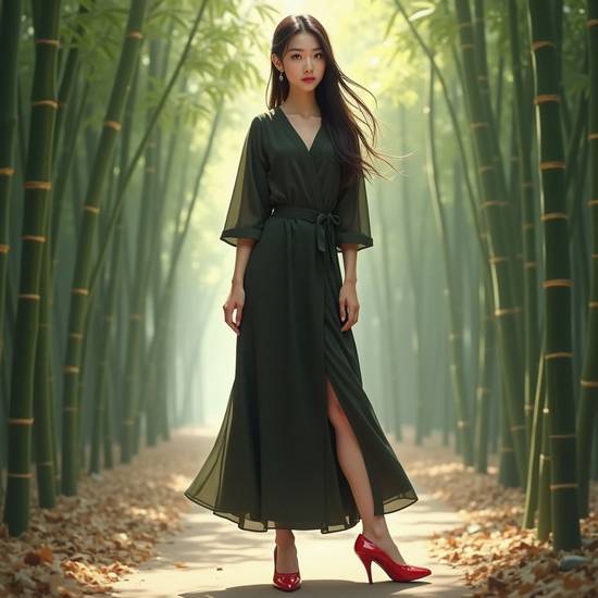 墨绿色的裙子配什么颜色的鞋子，墨绿裙子最佳鞋色搭配指南