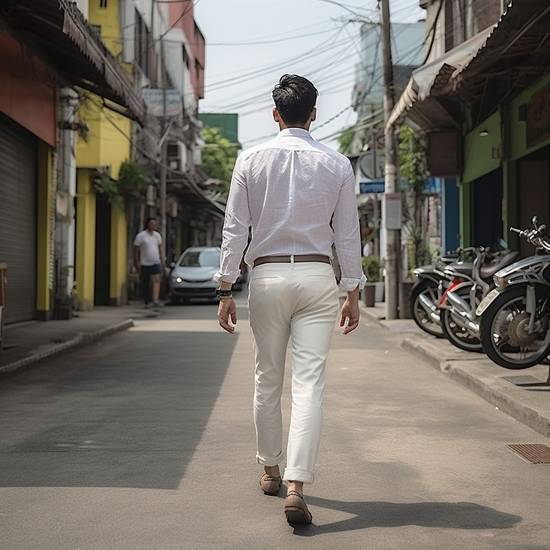 男士白色裤子配什么颜色上衣好看，男士白裤上衣配色最佳方案