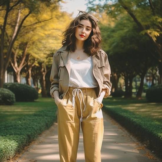 杏色衣服搭配什么颜色裤子，杏色衣服裤子配色指南：经典百搭时尚之选