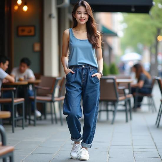 牛仔裤搭配什么衣服好看，牛仔裤最佳搭配服饰推荐