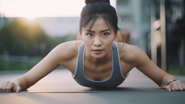 女人做平板支撑的好处，平板支撑赋予女性核心力量与优雅体态