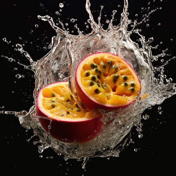 女人吃百香果的好处，补充天然维C、美容养颜护骨骼的百香果（AI生成）