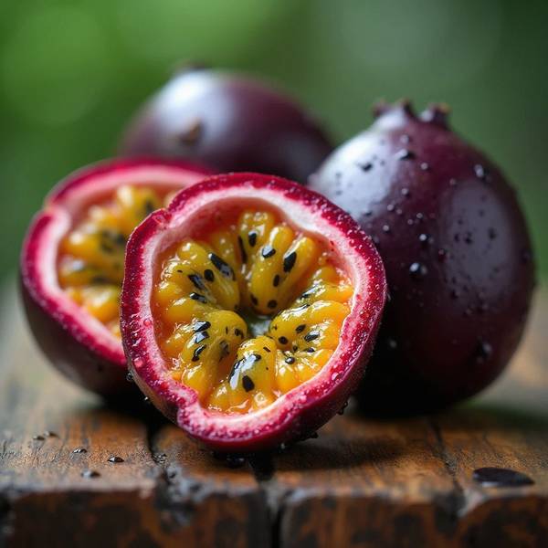 女人吃百香果的好处，补充天然维C、美容养颜护骨骼的百香果（AI生成）