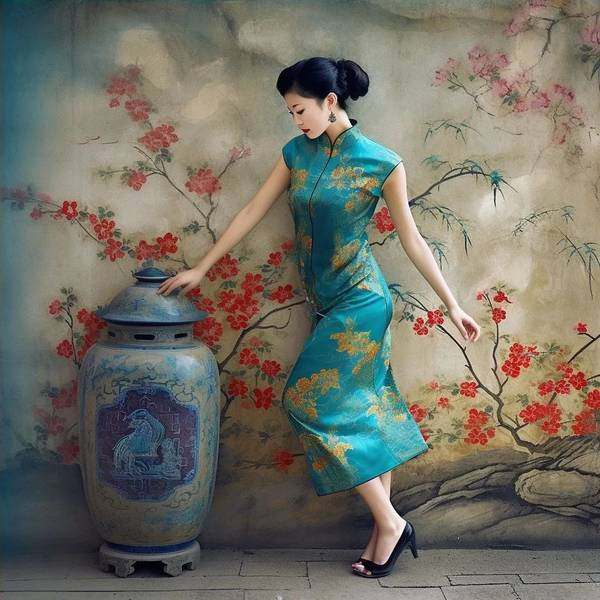 穿旗袍配什么鞋子好看，旗袍穿搭指南：这样搭鞋子优雅又显气质