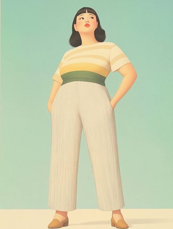 130斤胖妹子穿衣搭配，130斤微胖女生的显瘦时尚穿搭指南