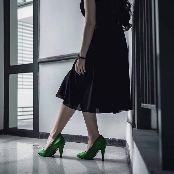 草绿色裙子配什么鞋子，草绿色裙子的完美鞋履搭配指南