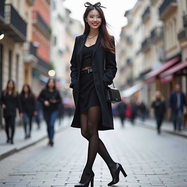 黑色裙子配什么鞋子好看，黑色裙子与鞋子搭配全攻略：选出最显气质的组合