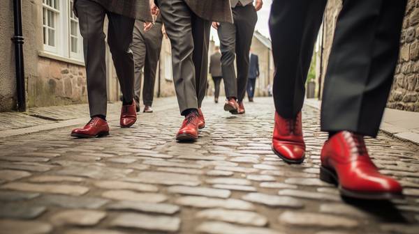 男士马裤配什么鞋子，英伦复古马裤搭配指南：三种经典鞋履方案适配不同场合