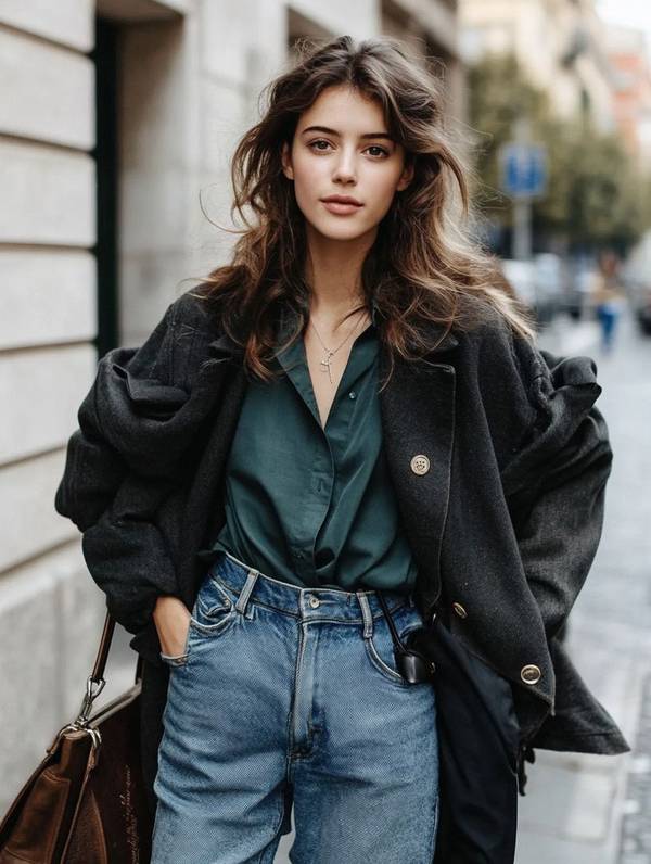 牛仔裤配什么上衣好看,时尚达人必备的25款牛仔裤穿搭指南