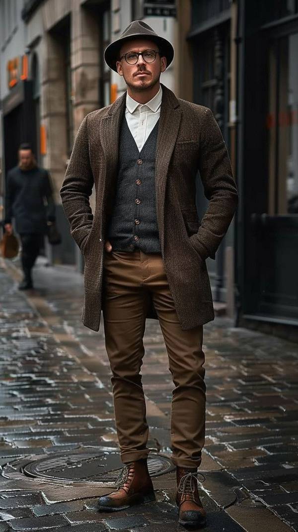 咖啡色鞋子配什么颜色裤子，咖啡色鞋子搭配指南三种配色方案尽显潮流