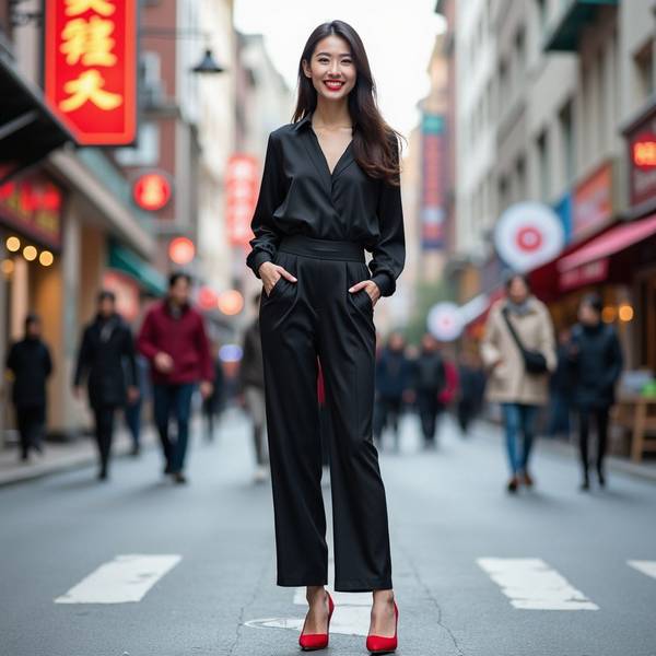 黑色裤裙搭配什么鞋子,黑色裤裙搭配指南:四季皆宜的时髦鞋履精选