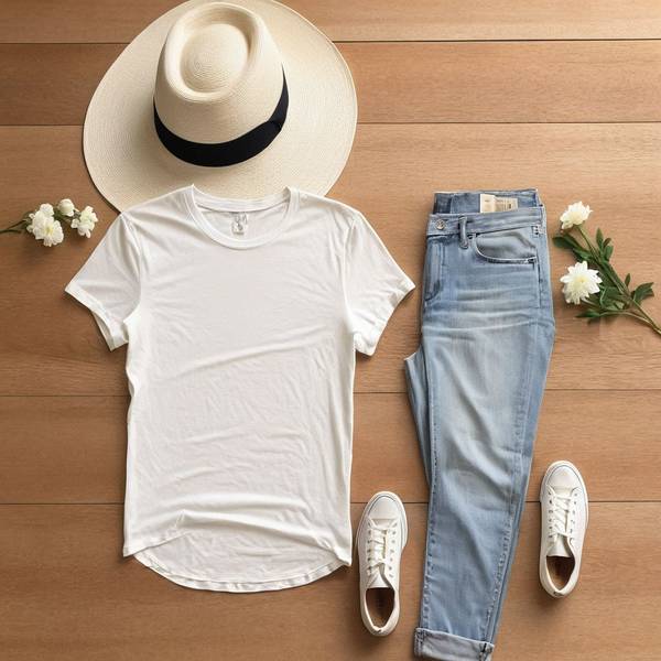 牛仔裤配白t恤好看吗，经典不败：白T恤配牛仔裤的时尚穿搭法则