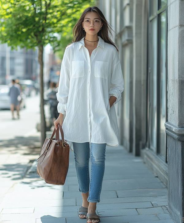 衬衫裙配什么鞋子,高跟乐福配衬衫裙鞋履搭配全攻略