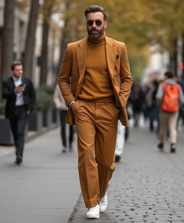 棕色鞋子配什么颜色裤子,棕色鞋万能配色指南:三色裤子搭出高级感