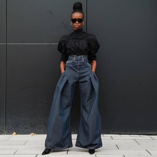 深色牛仔裤配什么颜色上衣，深色牛仔裤的万能配色法则10种时髦穿搭方案