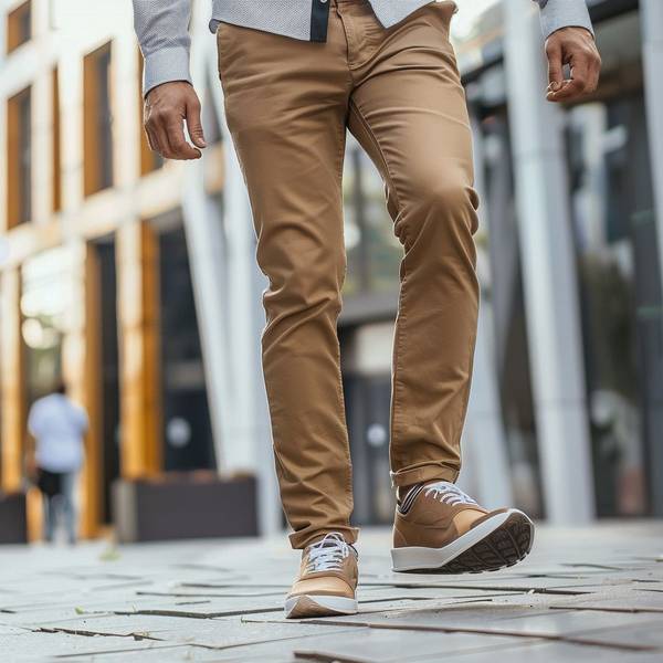 棕色鞋子配什么颜色裤子,棕色鞋万能配色指南:三色裤子搭出高级感