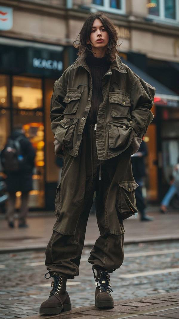 工装裤配什么鞋子好看，这些混搭让工装裤轻松穿出时髦与舒适感