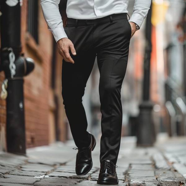 西裤配什么鞋子好看，经典西裤穿搭指南：五种鞋型打造完美都市型格