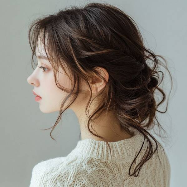 半扎丸子头怎么扎简单好看,半扎丸子头简约扎法甜美时尚显高发型