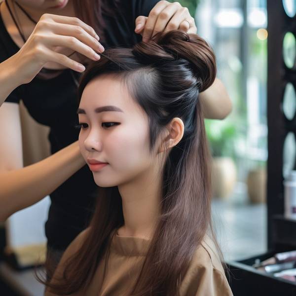 女生发型简单漂亮扎法,女生简单漂亮发型扎法速成图解