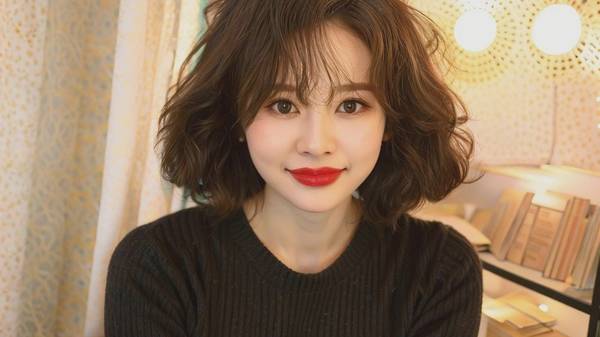 头发多圆脸的女生适合什么发型,圆脸蓬松发型显瘦指南与造型秘笈