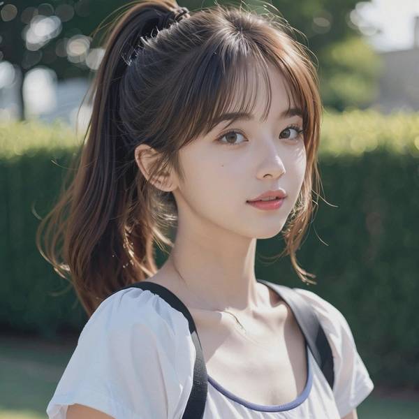 经常扎马尾留什么刘海,扎马尾的最佳刘海指南:八字刘海即刻提升完美脸型