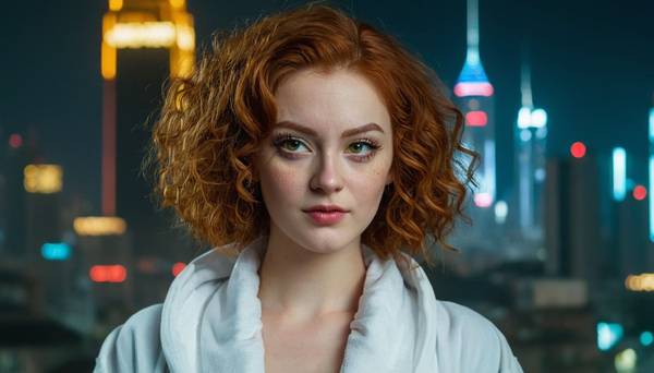 女生短发卷发发型，白水揉碎了月光洗发水广告衫的风衣里错乱