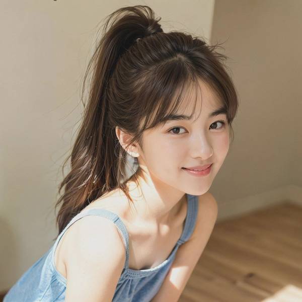 扎高马尾适合什么刘海，最适合扎高马尾的刘海搭配技巧，修饰脸型更显气质