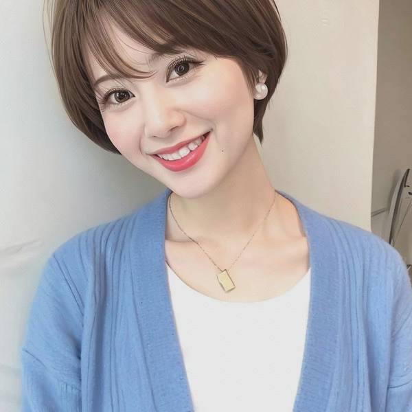 圆脸女生短发发型，圆脸女生的短发逆袭指南完美修饰脸型秘籍