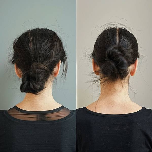 自己盘头发简单好看的步骤，盘发七步速成法：轻松打造三款优雅日常发型