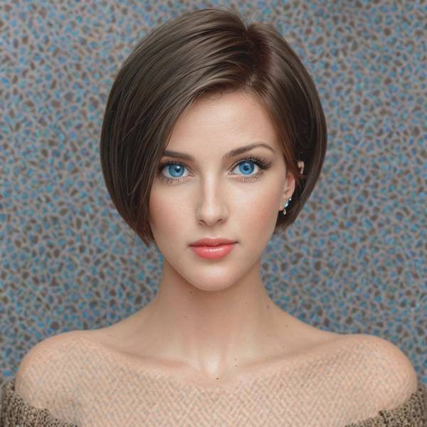 短发有层次感的发型女，夏意碎发：层次感短发修饰脸型的时尚秘籍