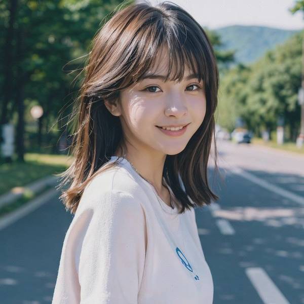 适合圆脸的发型中长发,圆脸福音中长发遮肉显瘦发型指南