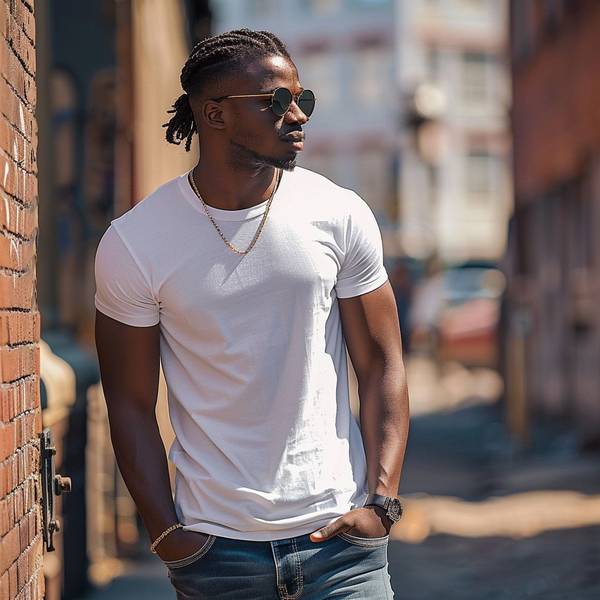 黑的人穿白色好看吗,黑白映衬间,肤深更显纯净底美