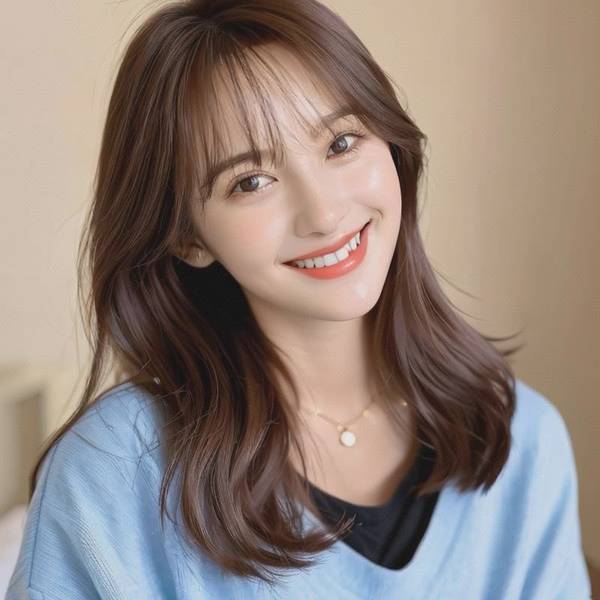 八字刘海适合什么脸型，8款刘海改造方脸圆脸，精准修饰脸型缺陷