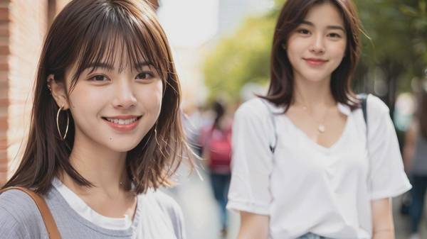 圆脸适合什么刘海，圆脸刘海搭配指南，修饰脸型显瘦减龄