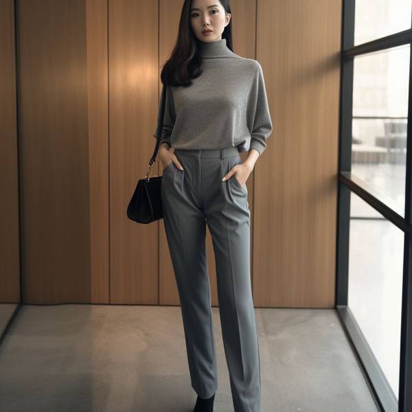 灰蓝色上衣配什么颜色裤子，灰蓝色上衣的十种高级感裤装配色指南