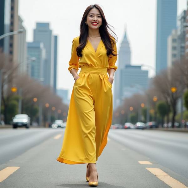 黄皮肤适合什么颜色的衣服，黄皮肤穿衣指南：最适合你的显白配色方案