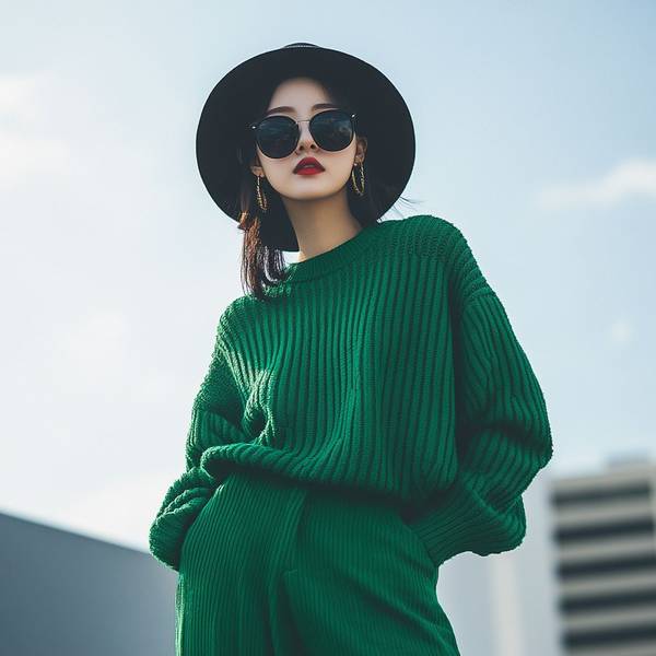 绿色衣服怎样搭配，绿色衣裳百搭指南：显白修身四季时尚法则