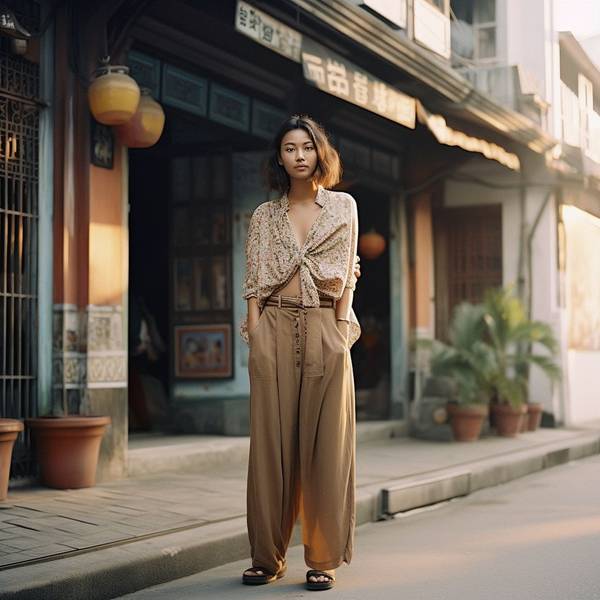 卡其色裤子配什么上衣好看，25种卡其裤穿搭公式点亮日常时尚造型