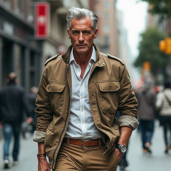 卡其色上衣配什么颜色裤子，卡其色上衣搭配裤子色彩的万能指南