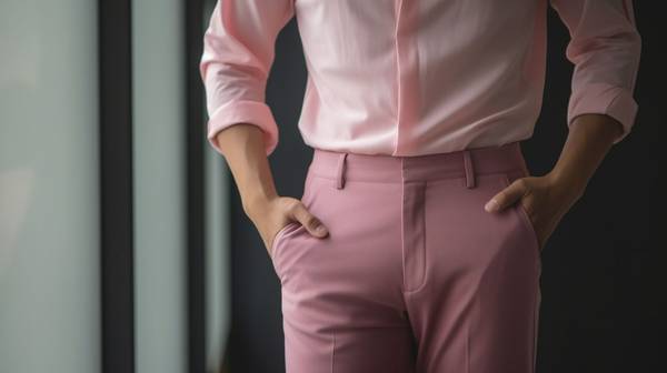 玫红色裤子配什么颜色上衣,玫红裤子配这3种颜色上衣最显白又高级