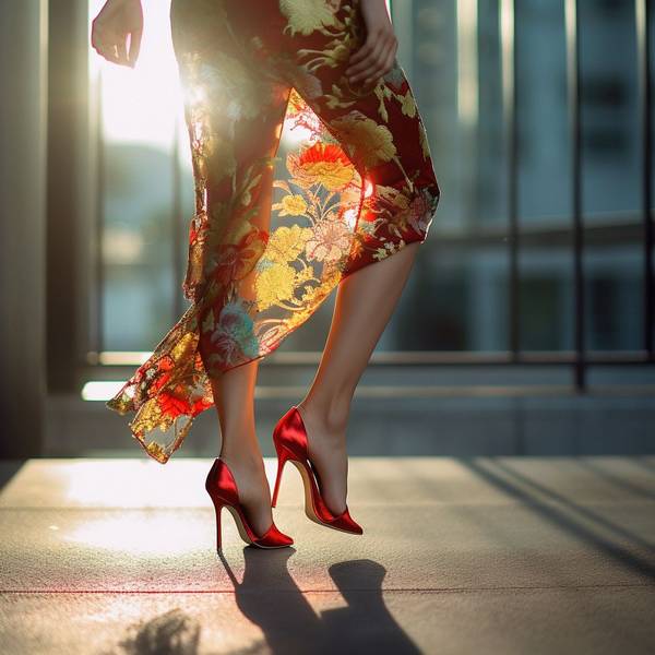 碎花连衣裙配什么鞋子,碎花连衣裙与5款绝美鞋履的时尚搭配指南