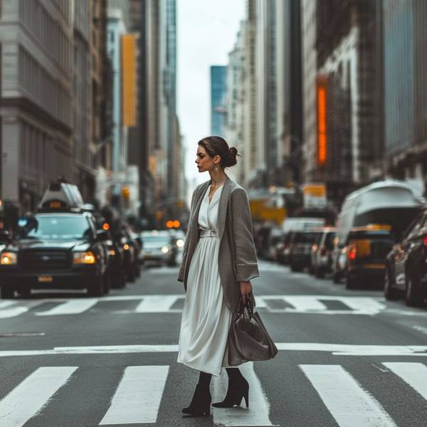 连衣裙搭什么外套好看,初秋连衣裙穿搭指南:5款外套搭配公式轻松穿出时髦感