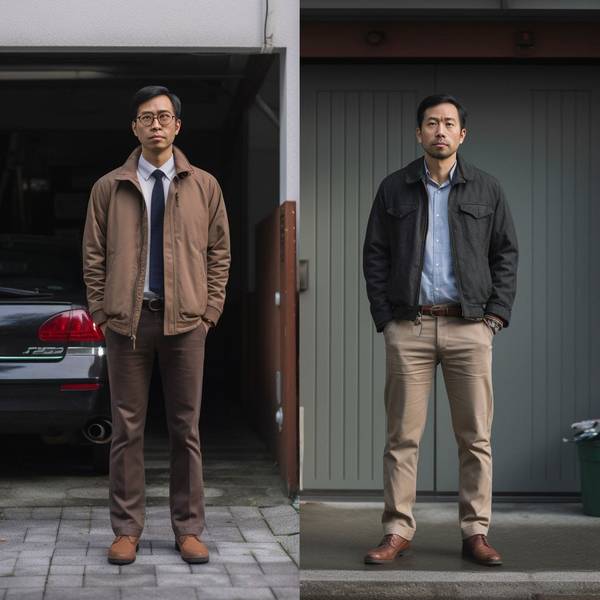 深蓝色衣服配什么颜色裤子，深蓝衣装配米白卡其裤指南