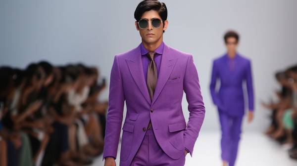 紫色的裤子配什么颜色的上衣，紫色裤子配色指南：最佳上衣色彩搭配方案