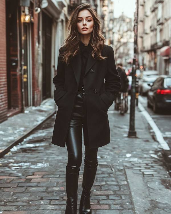 黑色衣服配什么颜色裤子，黑色系穿搭指南：匹配不同风格的颜色搭配技巧