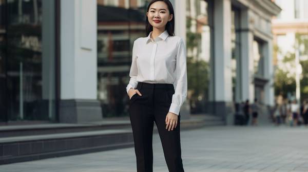 白色上衣搭配什么颜色裤子,秋冬白上衣必备:3种裤装配色方案与质感升级指南