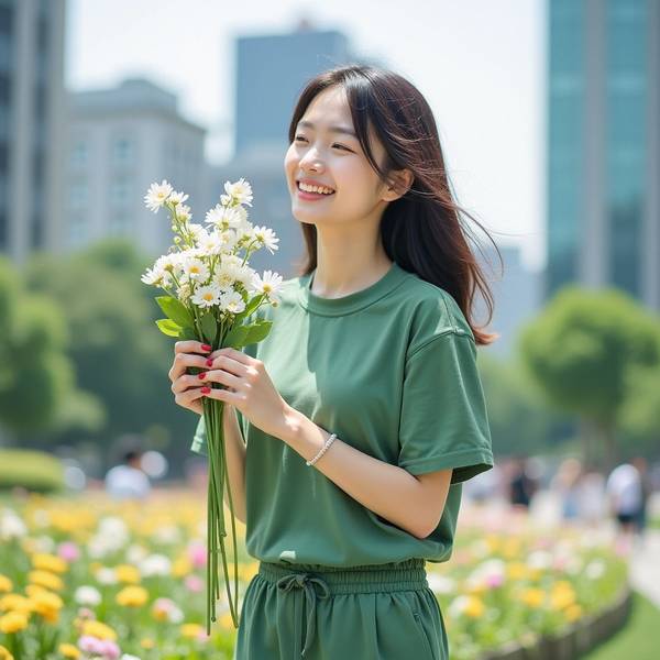 绿色衣服配什么颜色裙子，一件绿色衣服搭配出的不同风格及裙装颜色建议